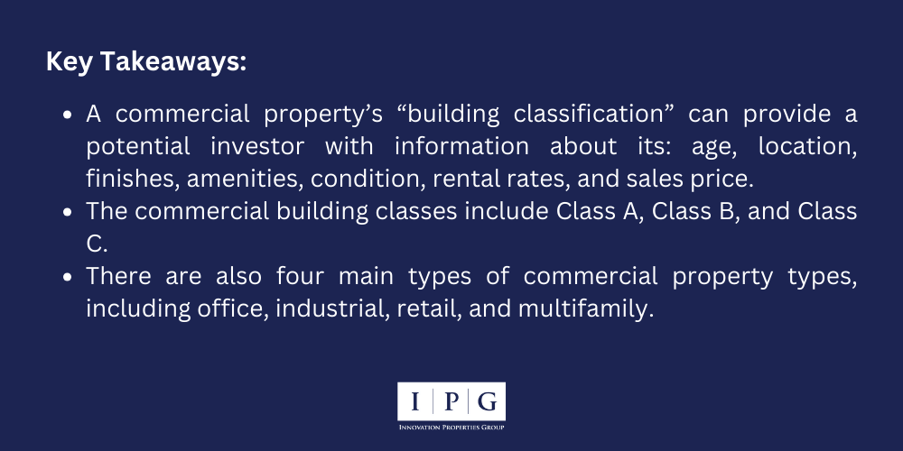 Office Building Classification: Class A, Class B, And Class C - IPG