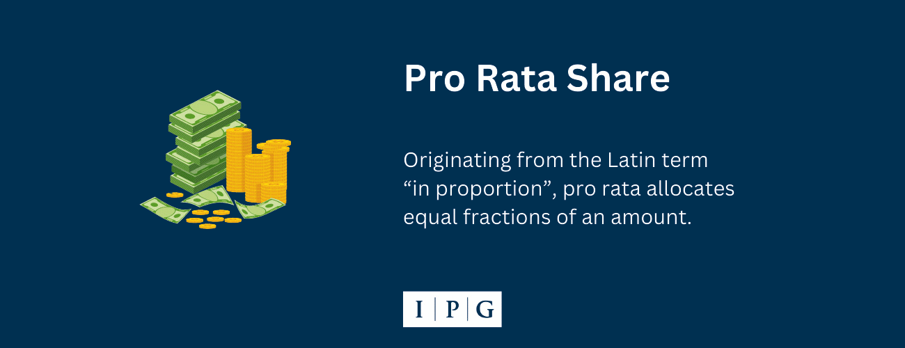 Pro Rata Share Definition