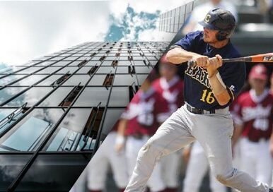 Charlie Cutler playing baseball