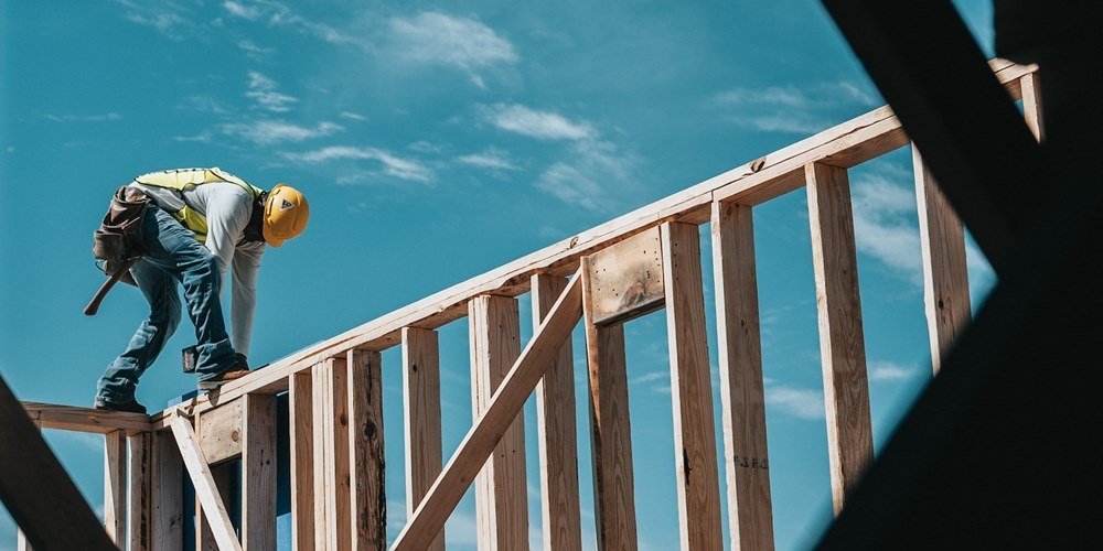 Construction worker on a site