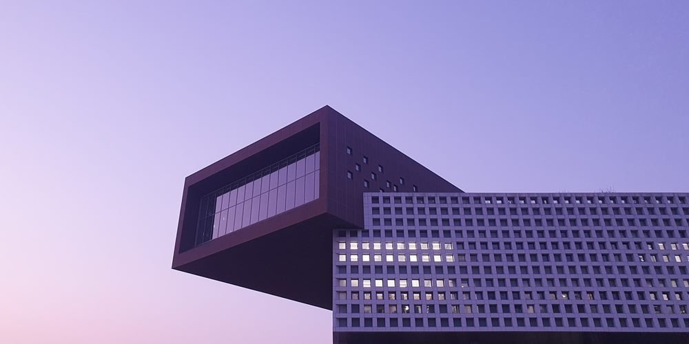 A modern looking building