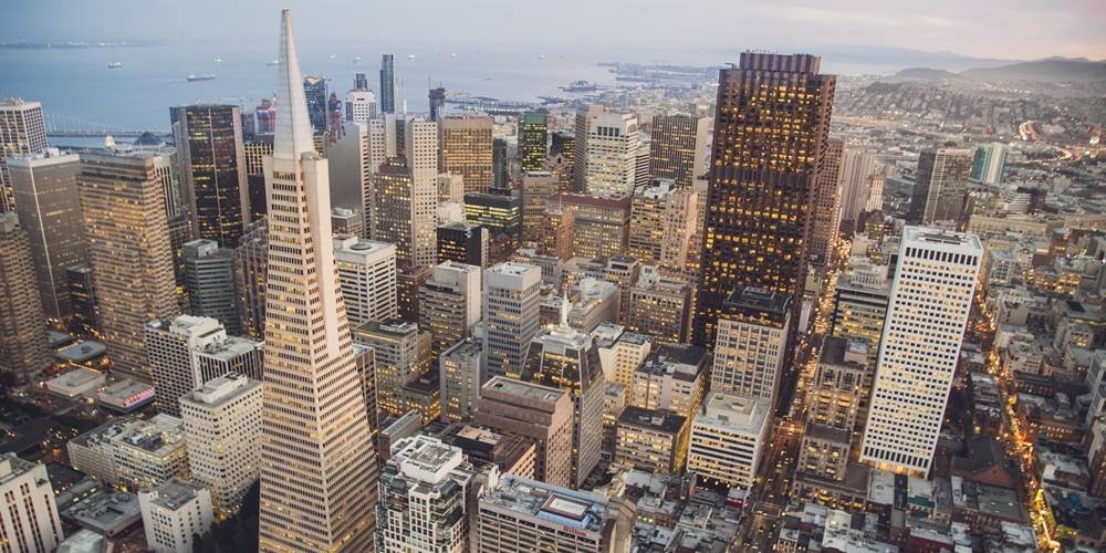 Aerial view of San Francisco