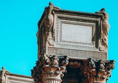 An old building top