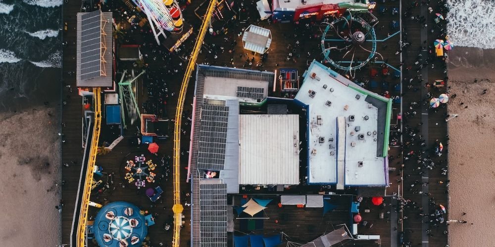 Santa Monica aerial view