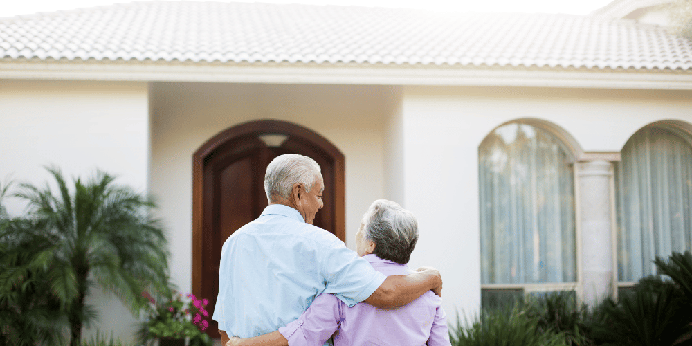 seniors in a senior living housing