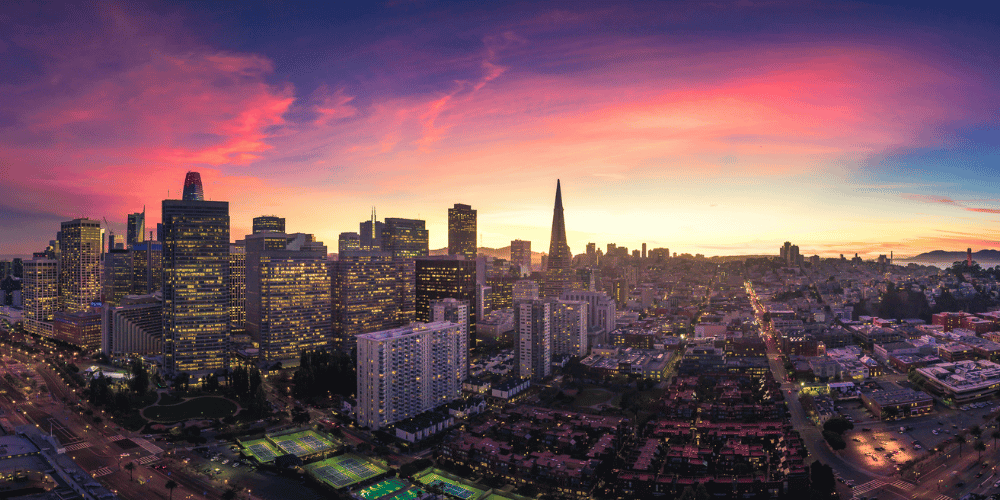 san francisco aerial view