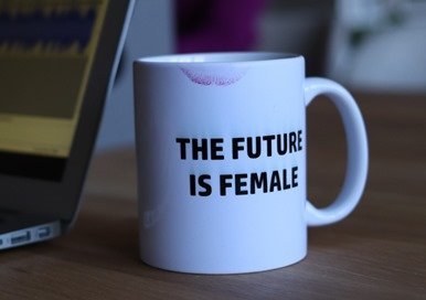 The future is female coffee mug