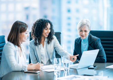 women in business meeting