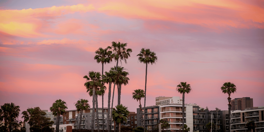 San Diego at sunset